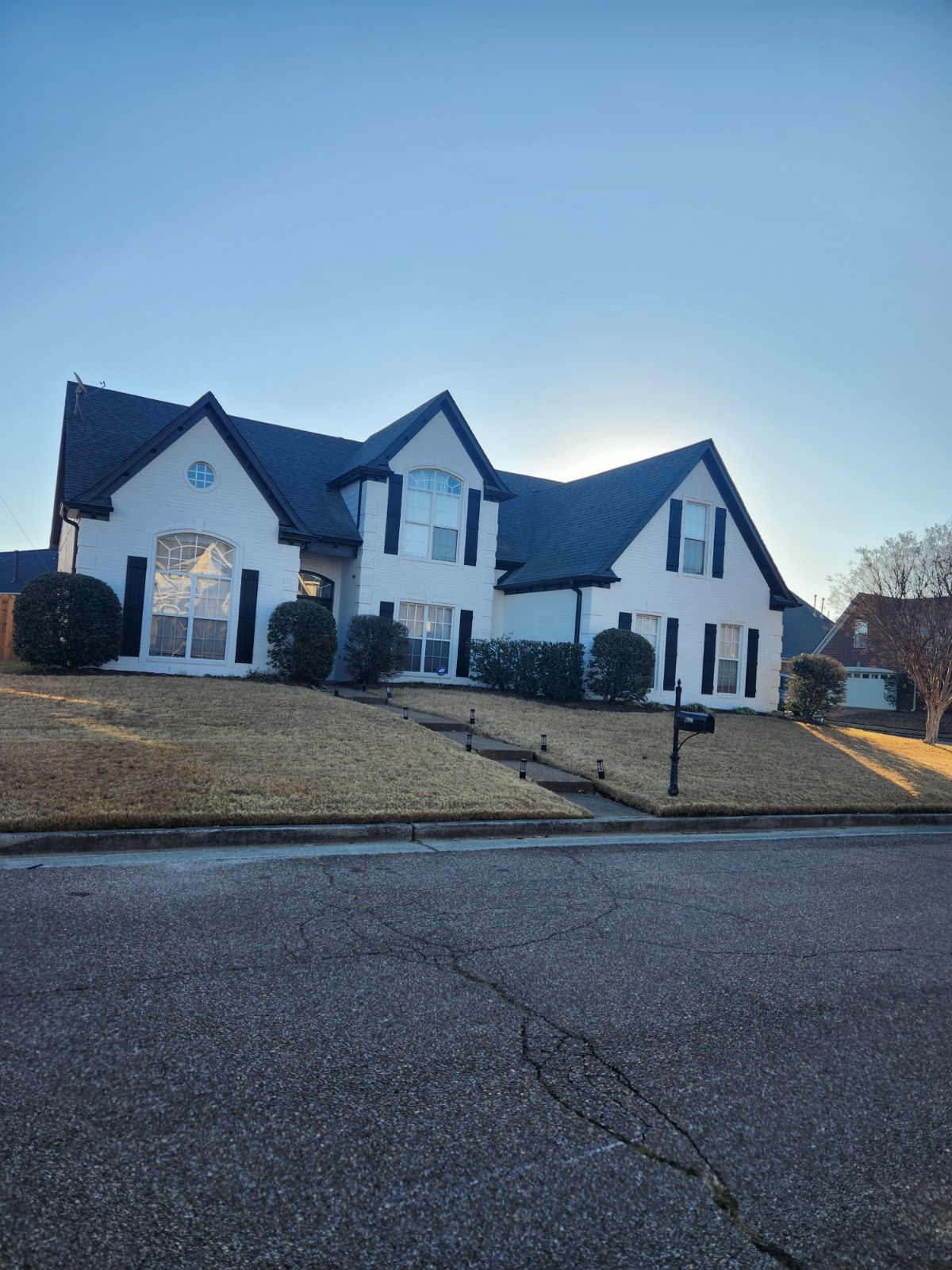 Repainted brick home in Memphis